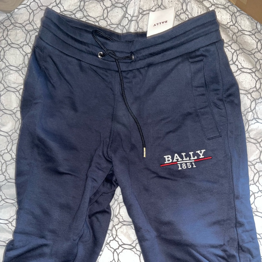 Navy blue bally joggers